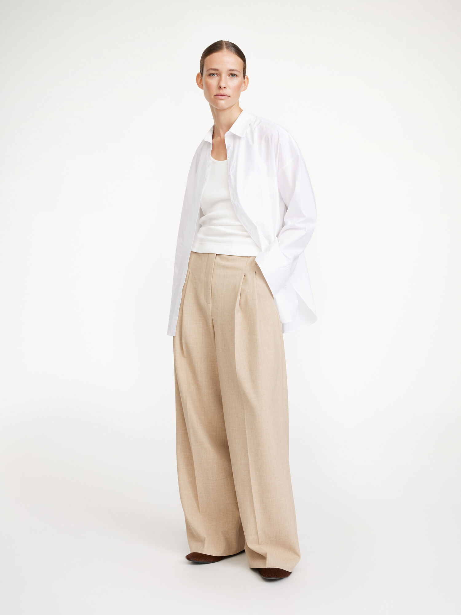 By Malene Birger Cymbaria High-waisted Bukser Brune | NO_BB17022