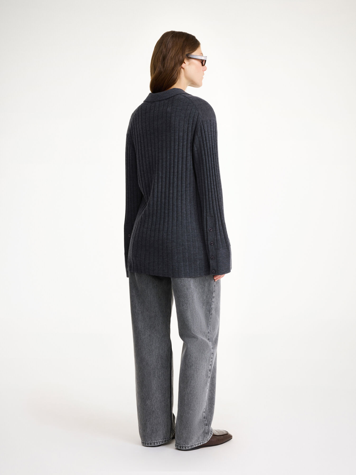 By Malene Birger Delphine Merino Wool Sweater Strikkevarer Grå | NO_BB11057