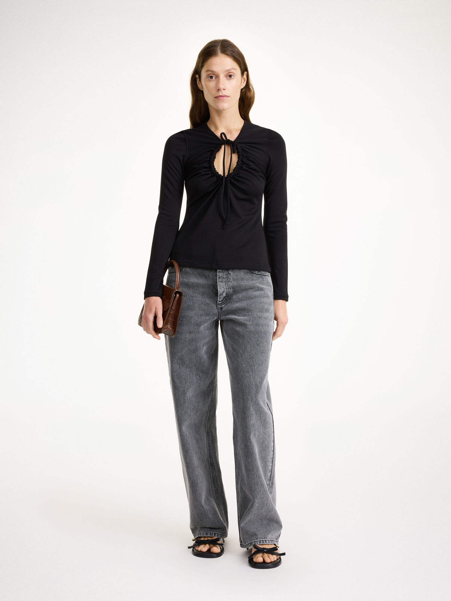 By Malene Birger Derja Blouse Topper Svarte | NO_BB46081