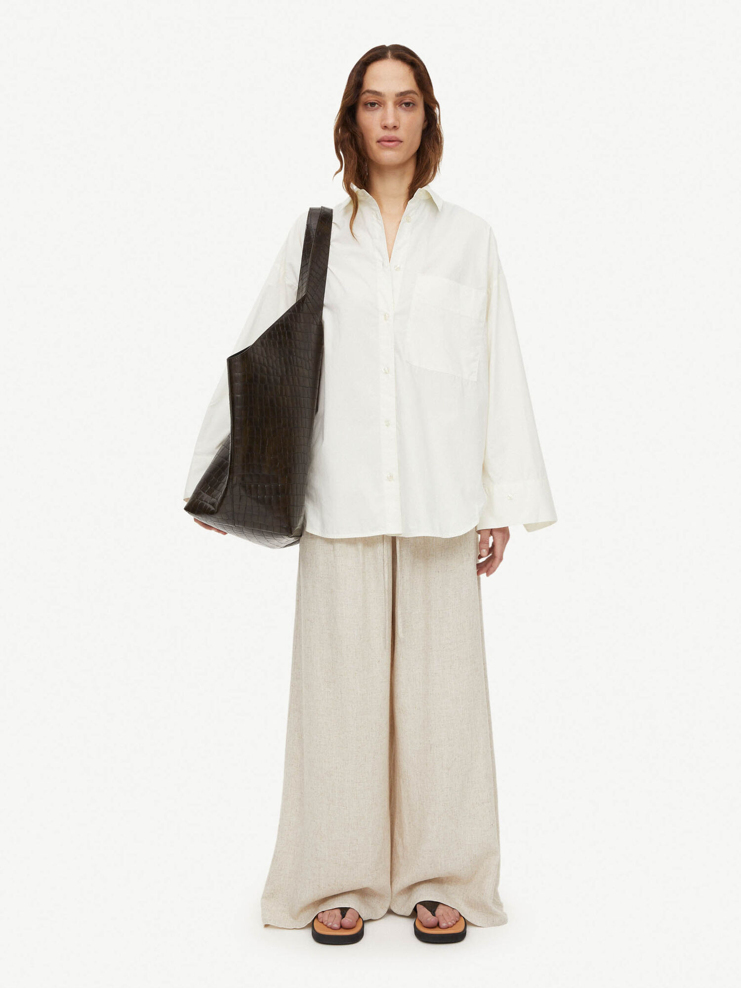 By Malene Birger Derris Organic Cotton Skjorte Hvite | NO_BB58574