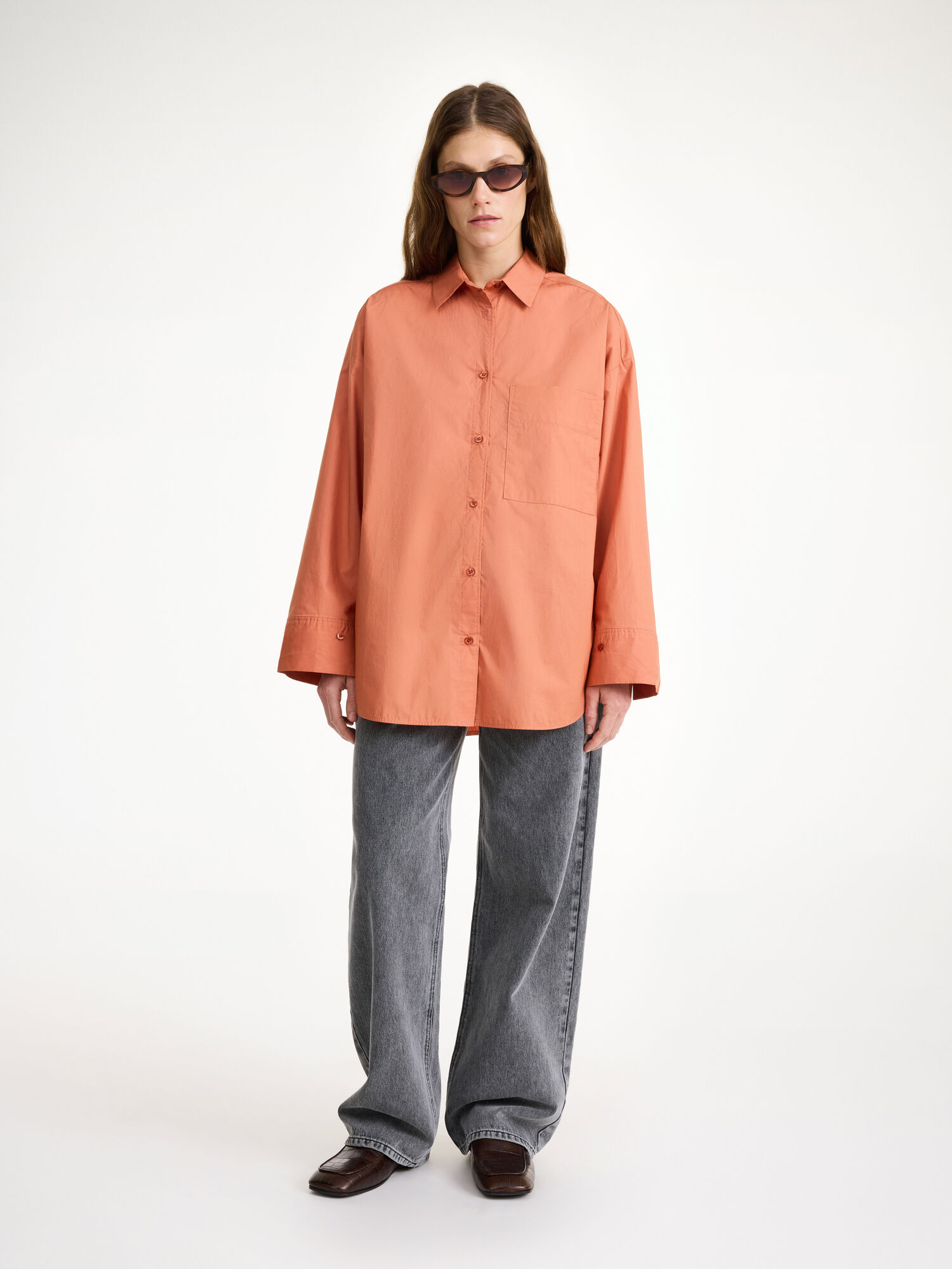 By Malene Birger Derris Organic Cotton Skjorte Mørke | NO_BB47316