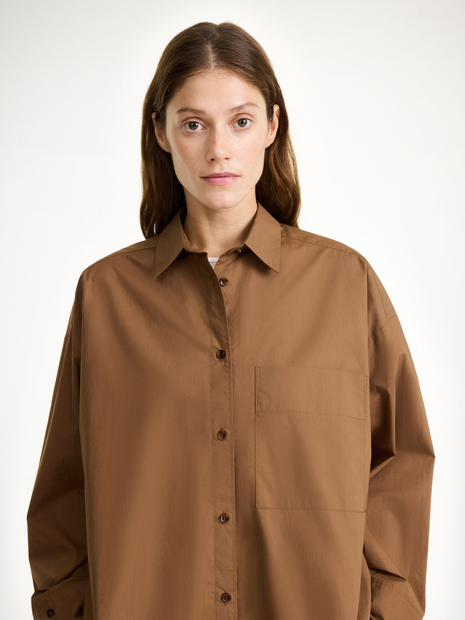 By Malene Birger Derris Organic Cotton Skjorte Bison | NO_BB75995