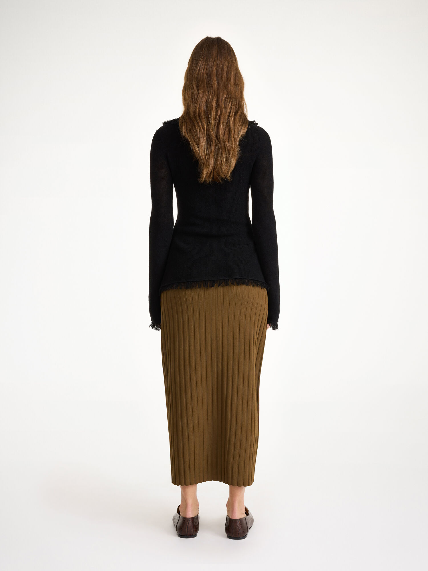 By Malene Birger Dreele Wool-blend Sweater Strikkevarer Svarte | NO_BB52705