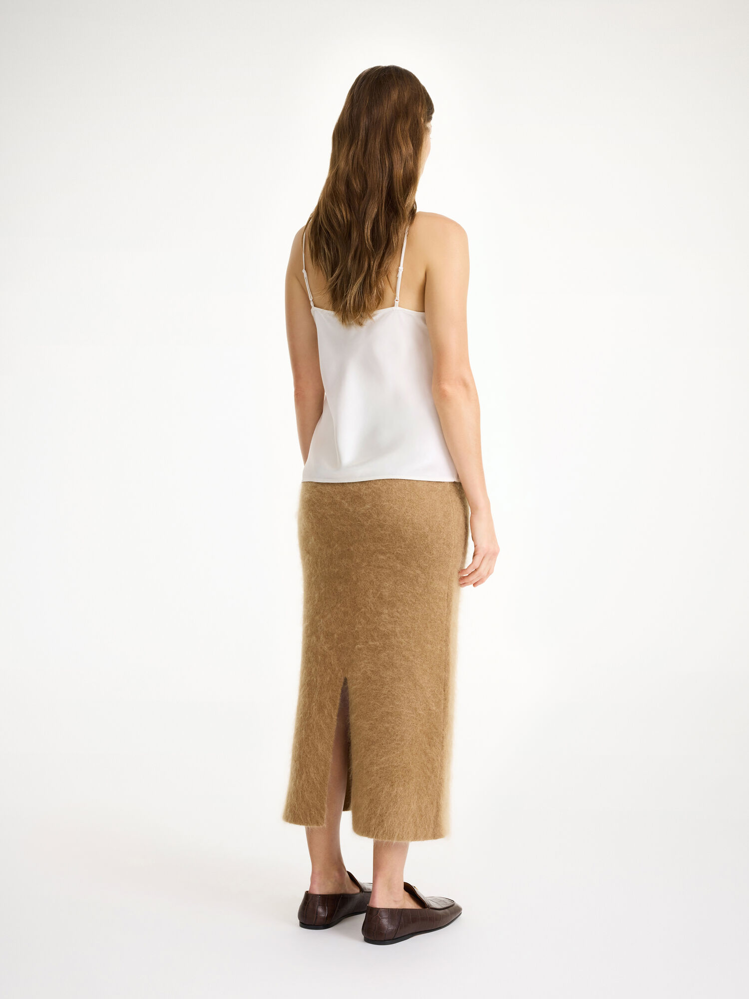 By Malene Birger Estille Midi Skirt Strikkevarer Brune | NO_BB77425