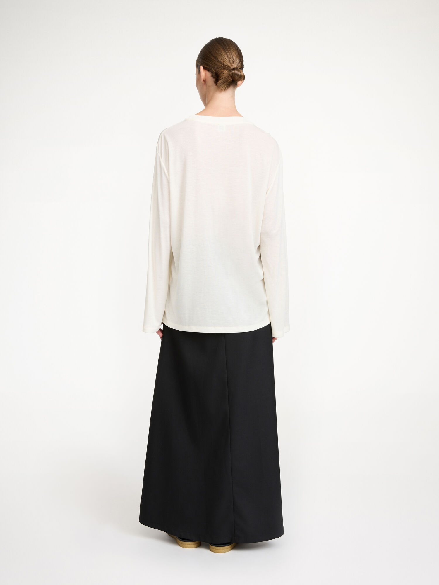 By Malene Birger Fayeh Oversized Longsleeve Topper Hvite | NO_BB59055