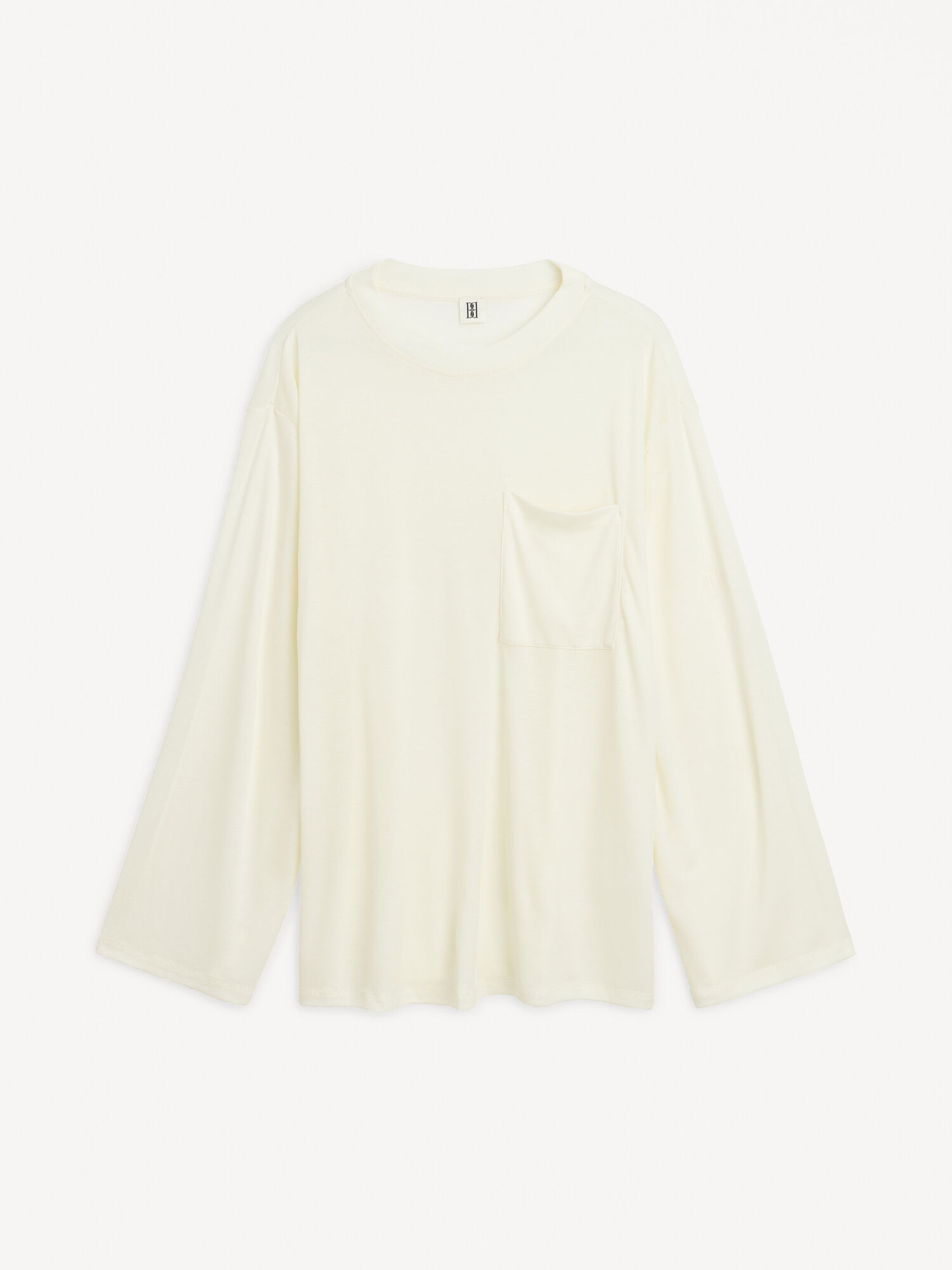 By Malene Birger Fayeh Oversized Longsleeve Topper Hvite | NO_BB59055