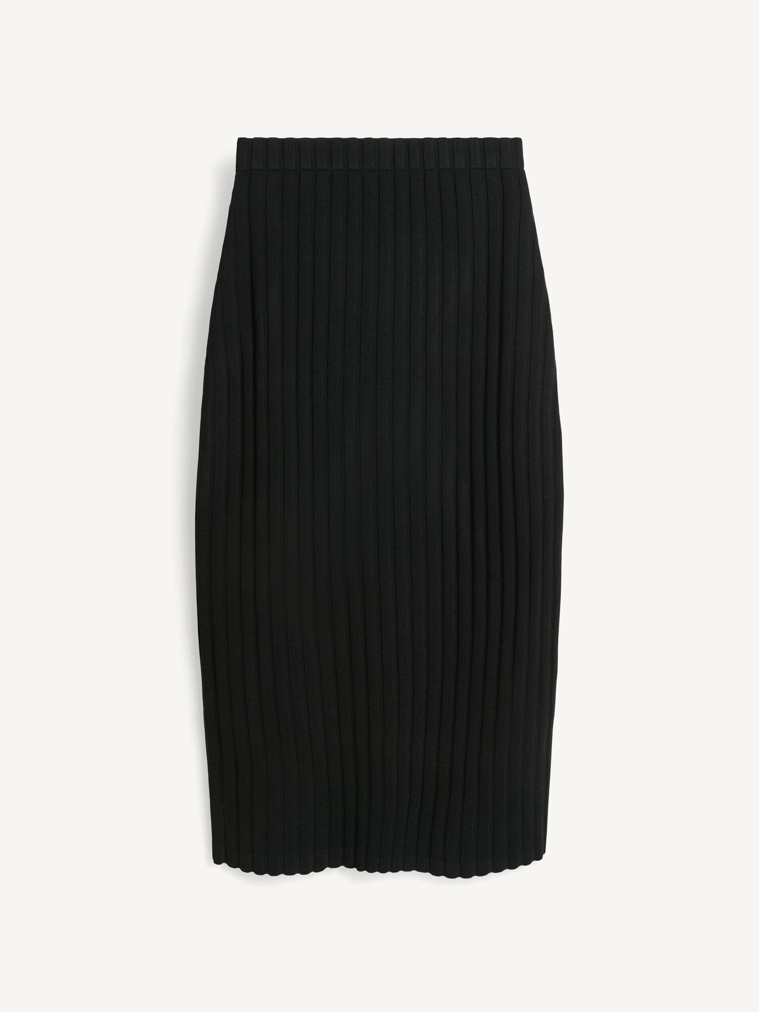 By Malene Birger Fiemme Midi Skirt Strikkevarer Svarte | NO_BB37113