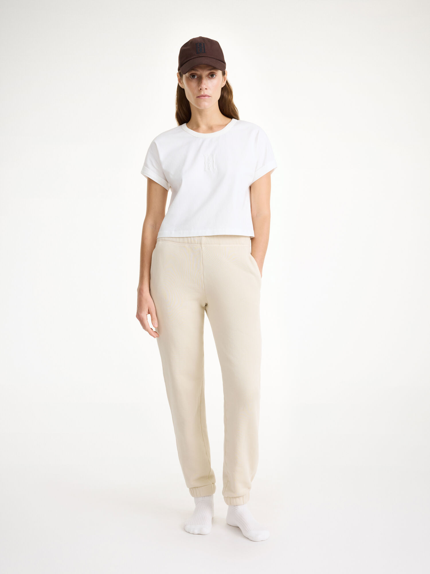 By Malene Birger Hali Organic Cotton Bukser Oyster Gray | NO_BB69485