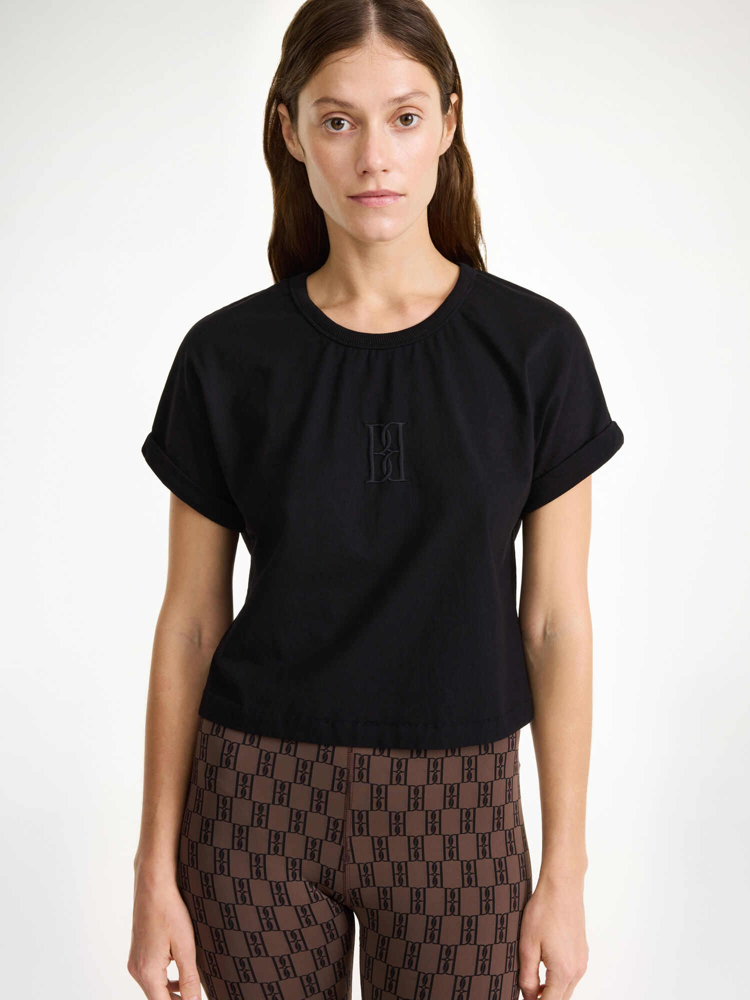 By Malene Birger Hedalia Organic Cotton T-shirt Topper Svarte | NO_BB28059