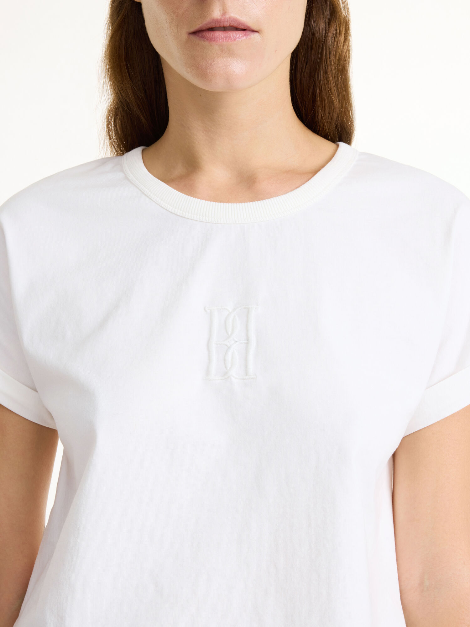 By Malene Birger Hedalia Organic Cotton T-shirt Topper Hvite | NO_BB63134