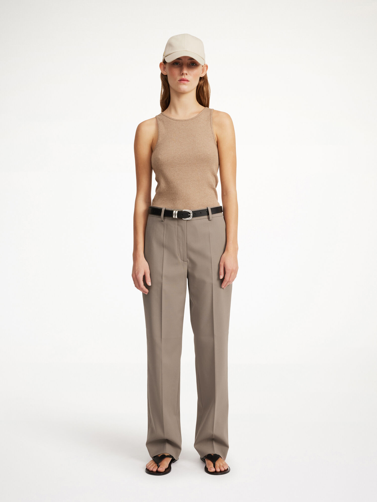 By Malene Birger Igda Straight-leg Bukser Shitake | NO_BB32718