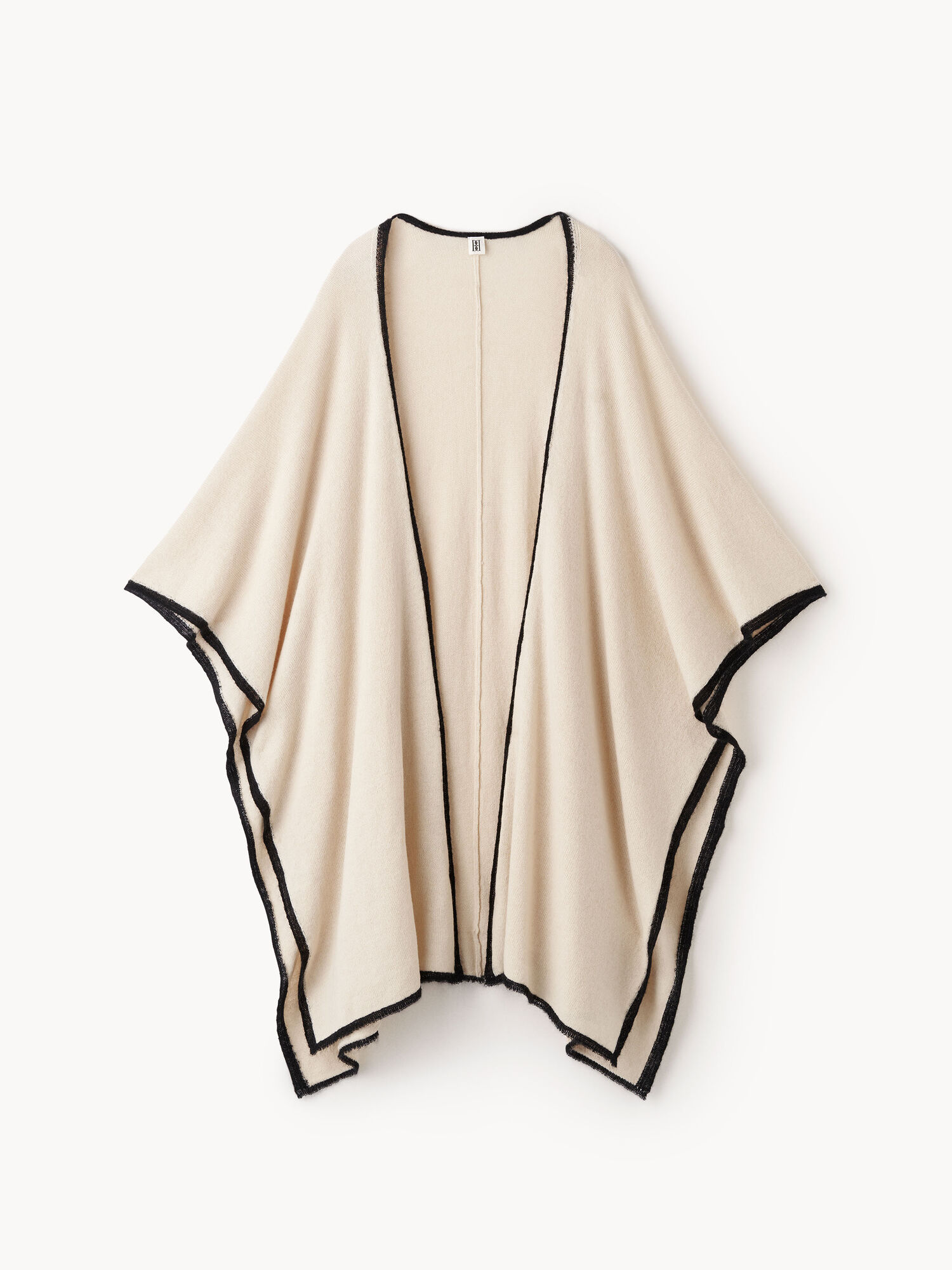 By Malene Birger Kassira Merino-blend Poncho Strikkevarer Oyster Gray | NO_BB97013