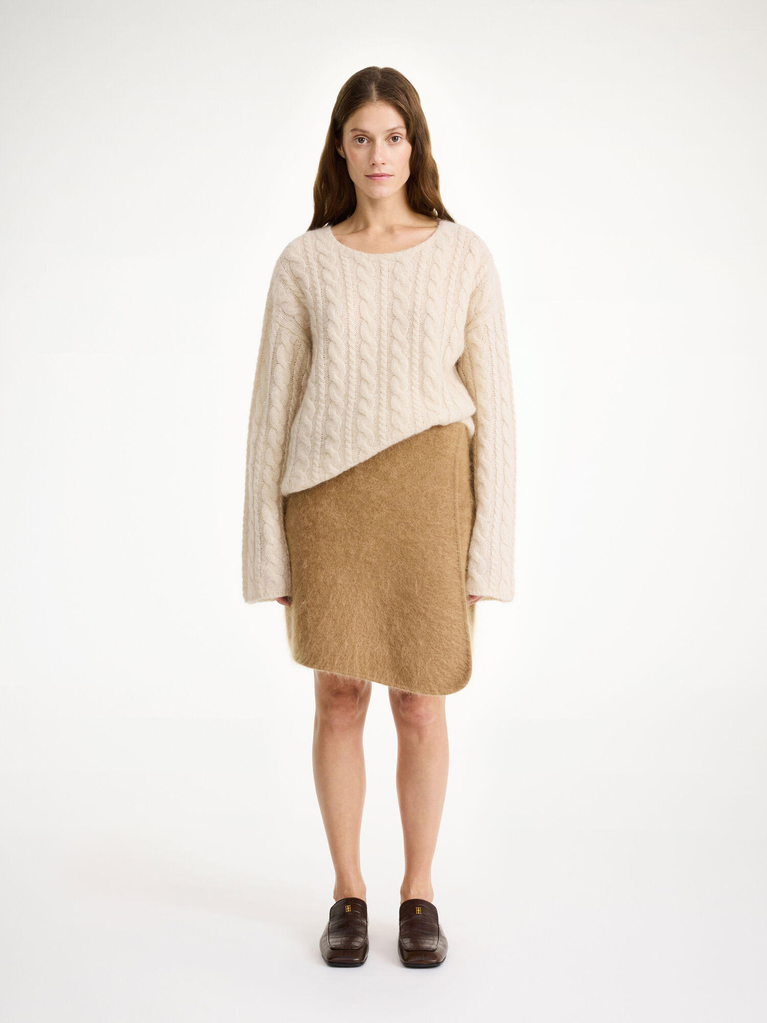 By Malene Birger Krissah Mini Skirt Strikkevarer Brune | NO_BB21672