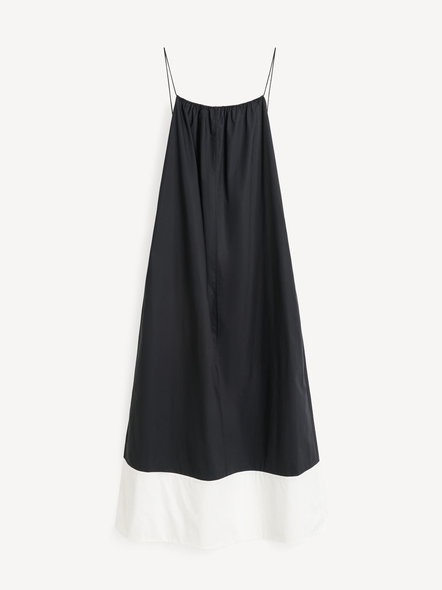 By Malene Birger Lanney Organic Cotton Maxi Kjole Stripete Svarte Hvite | NO_BB76820