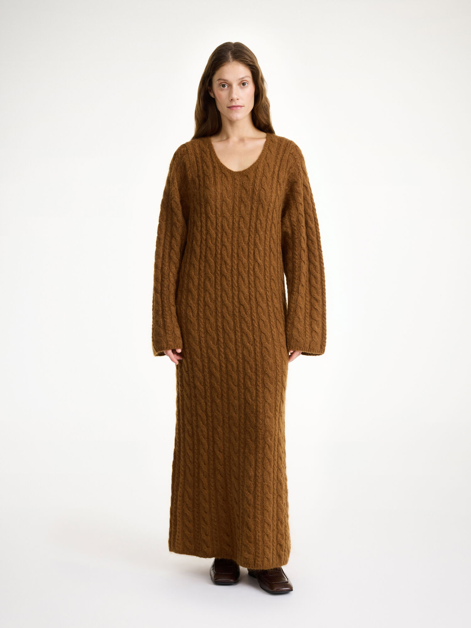 By Malene Birger Lovella Maxi Dress Strikkevarer Bison | NO_BB81966