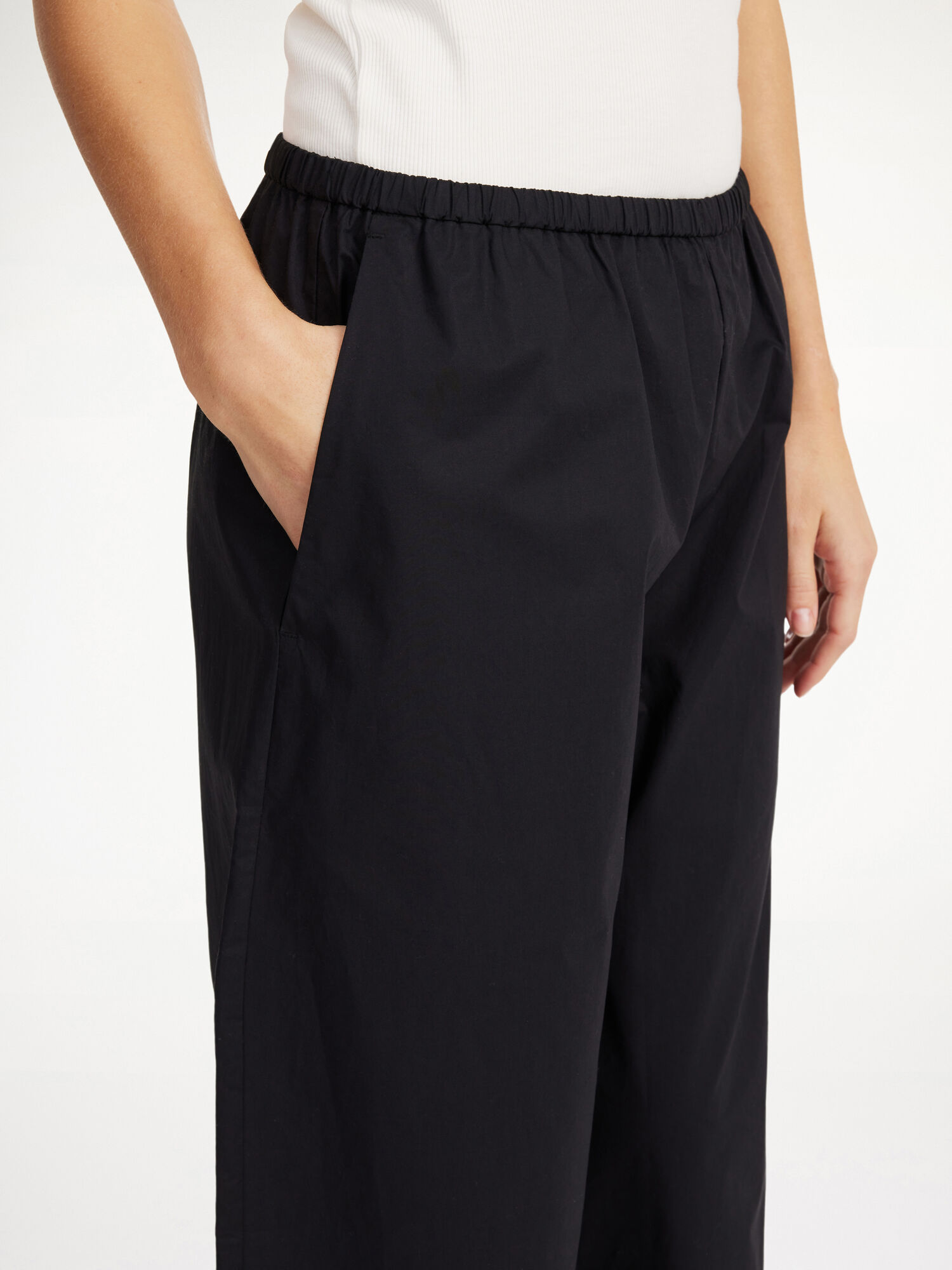 By Malene Birger Luisa High-waisted Bukser Svarte | NO_BB27664