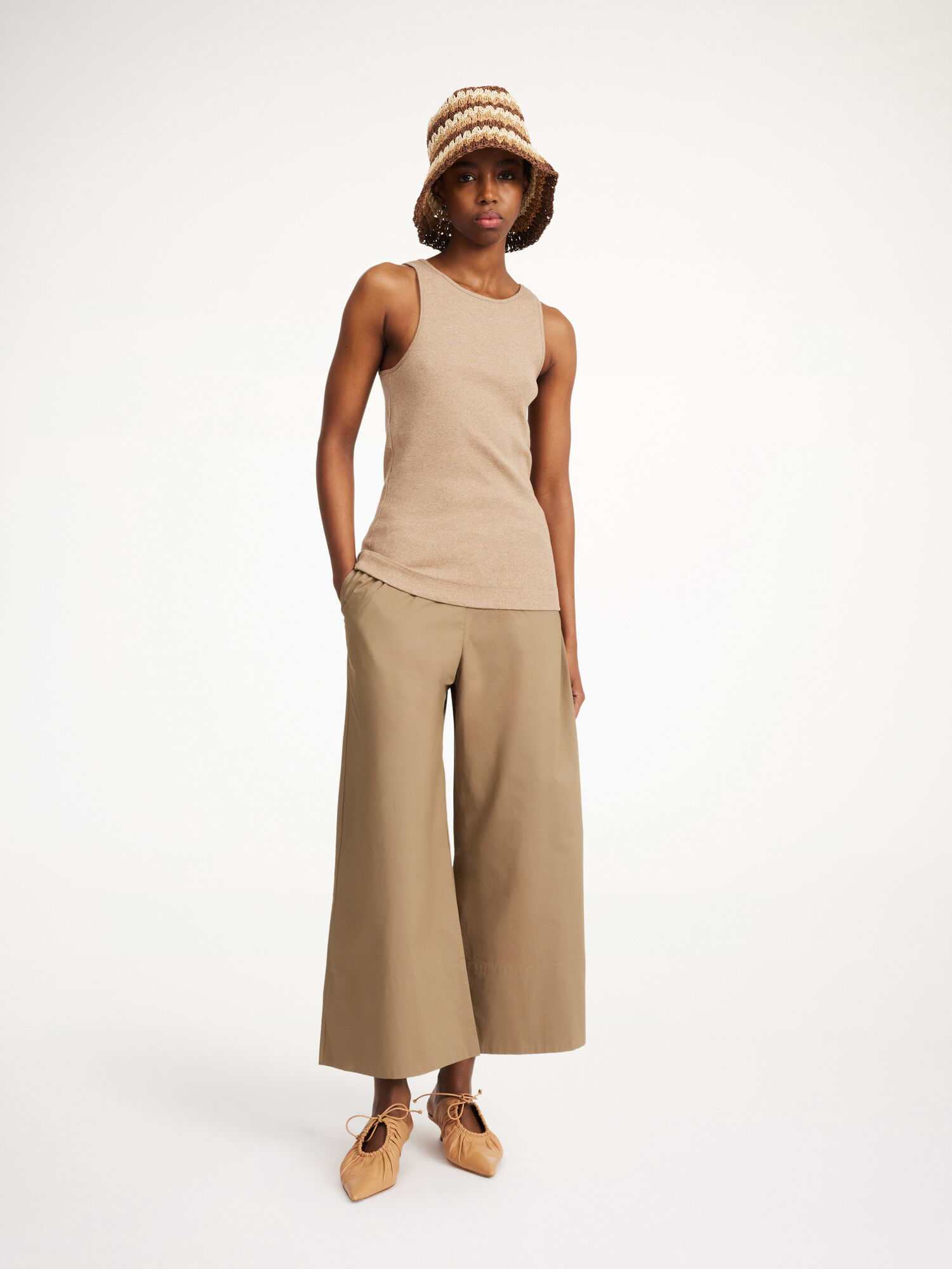 By Malene Birger Luisa High-waisted Bukser Shitake | NO_BB85772