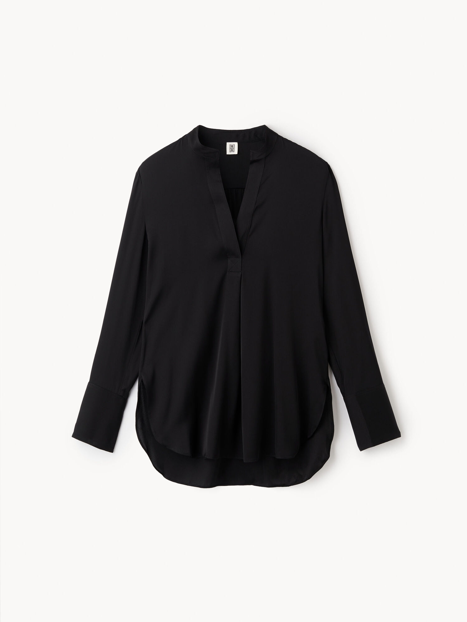 By Malene Birger Mabillon Silk Skjorte Svarte | NO_BB50983