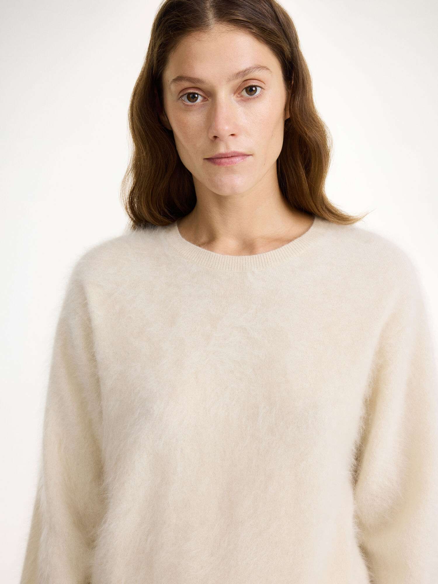 By Malene Birger Mantea Cashmere Sweater Strikkevarer Oyster Gray | NO_BB57408