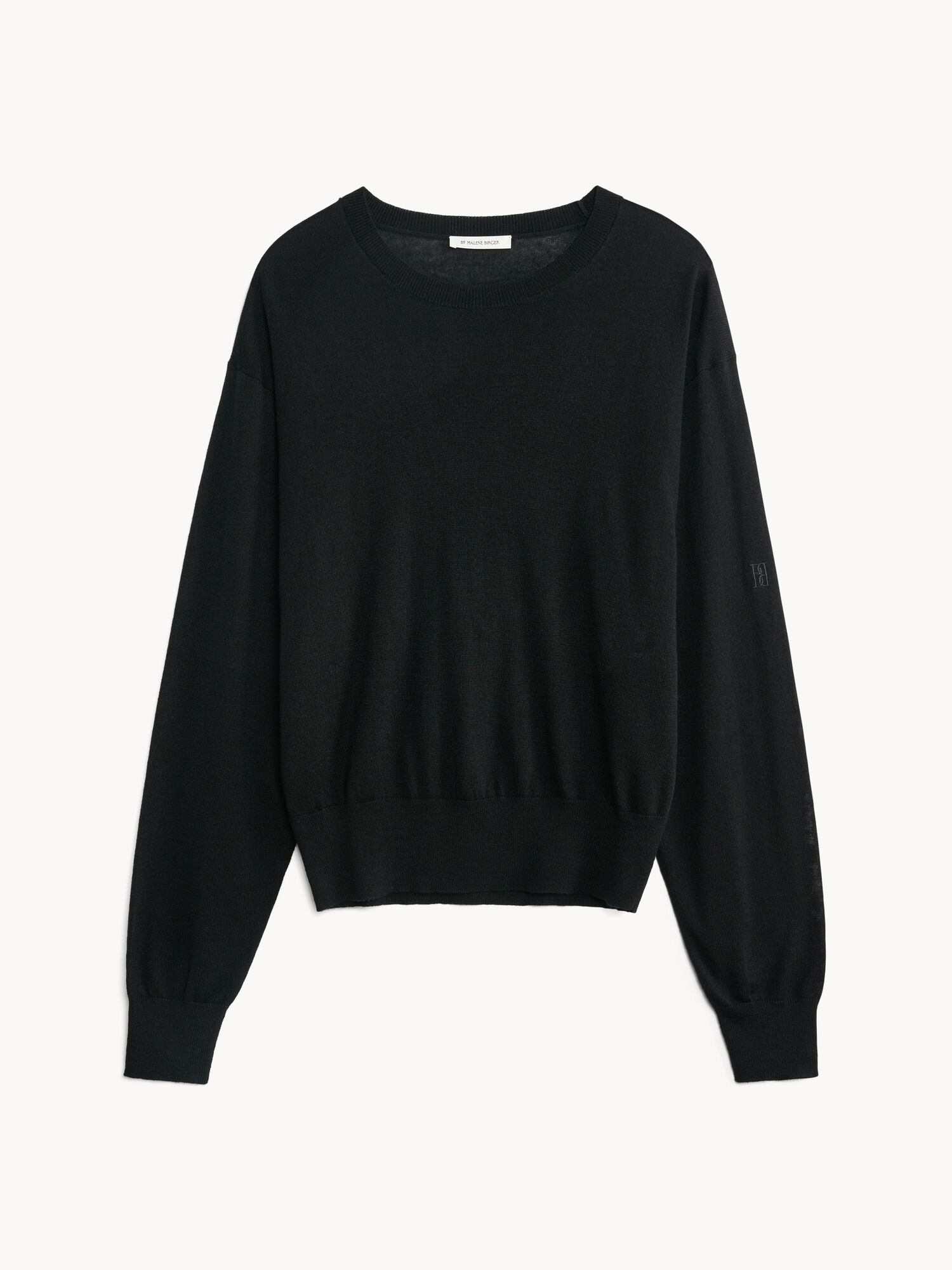 By Malene Birger Mantea Wool-blend Sweater Strikkevarer Svarte | NO_BB66873