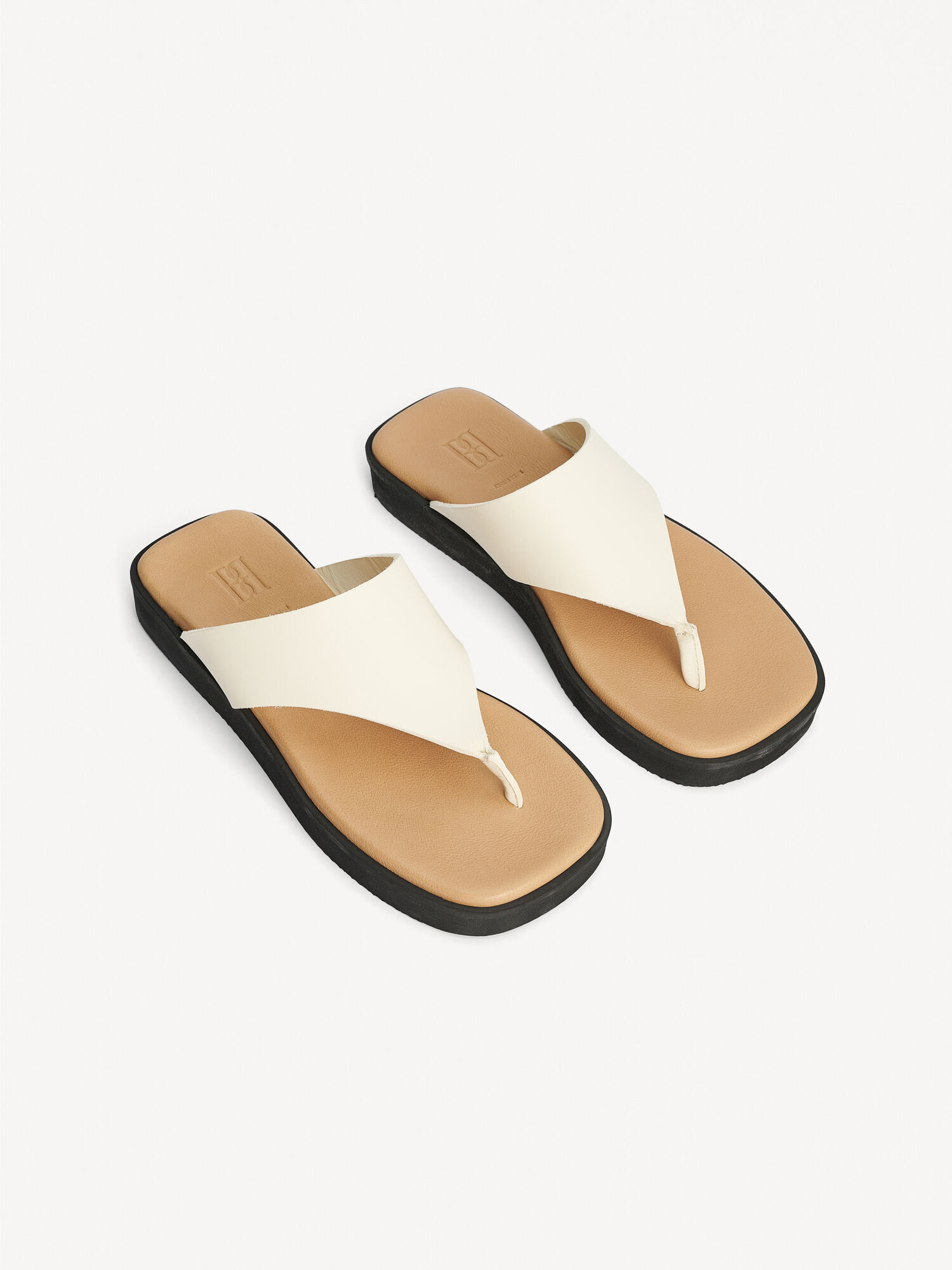 By Malene Birger Marisol Leather Sandals Sko Pisket Krem | NO_BB58951