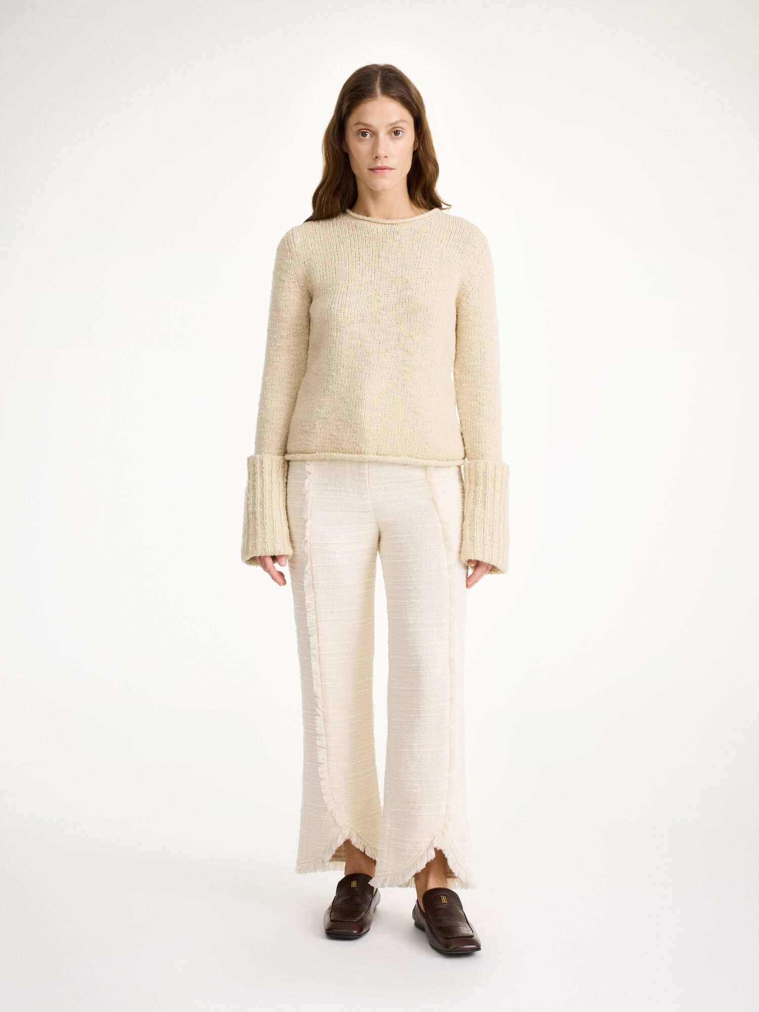 By Malene Birger Nadihas High-waist Bukser Hvite | NO_BB70188