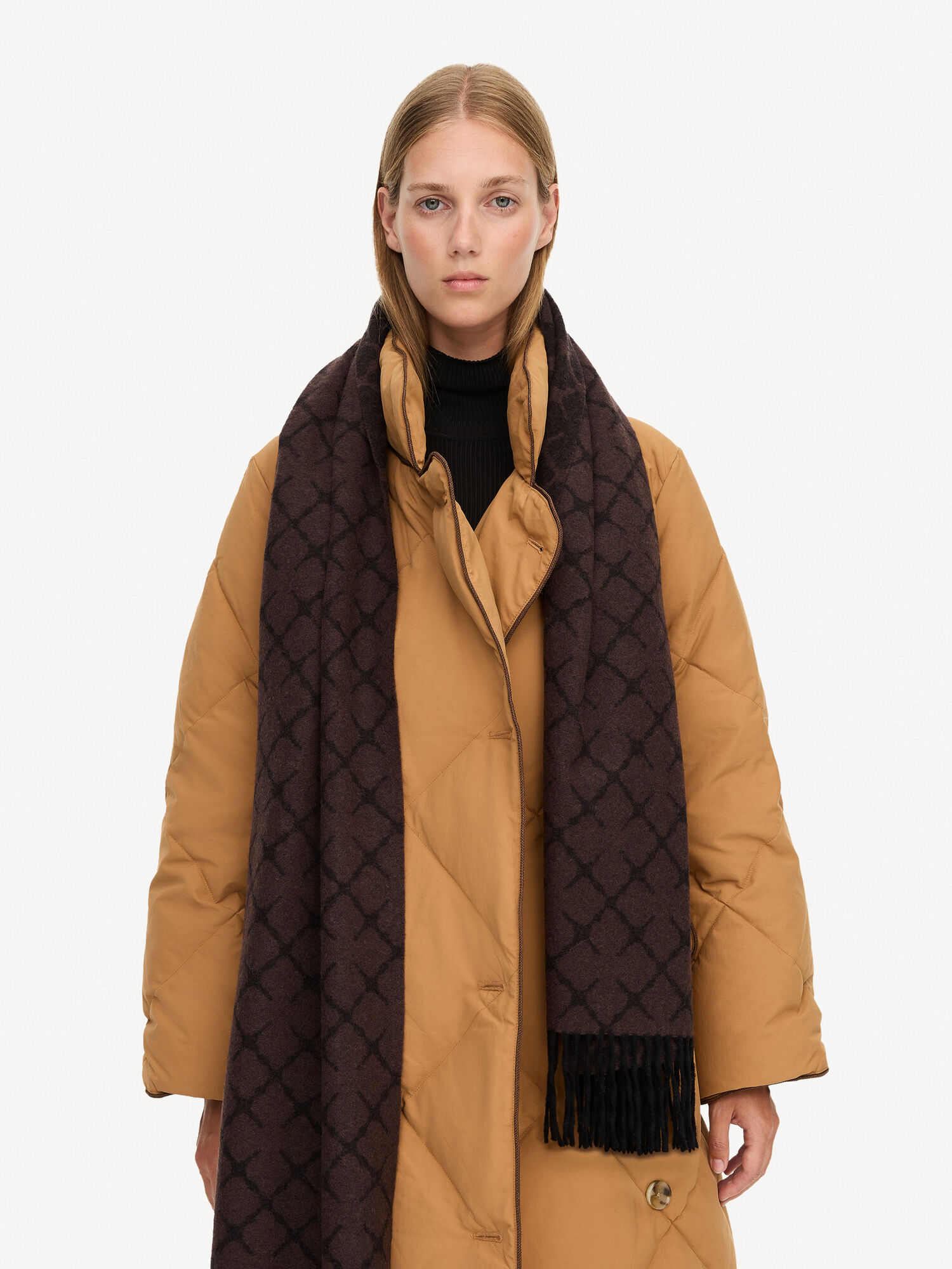 By Malene Birger Ortega Cashmere-blend Skjerf Mørke | NO_BB69293