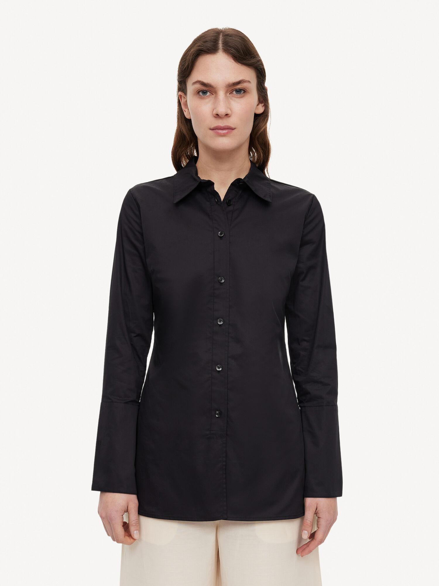 By Malene Birger Padano Organic Cotton Skjorte Svarte | NO_BB35135