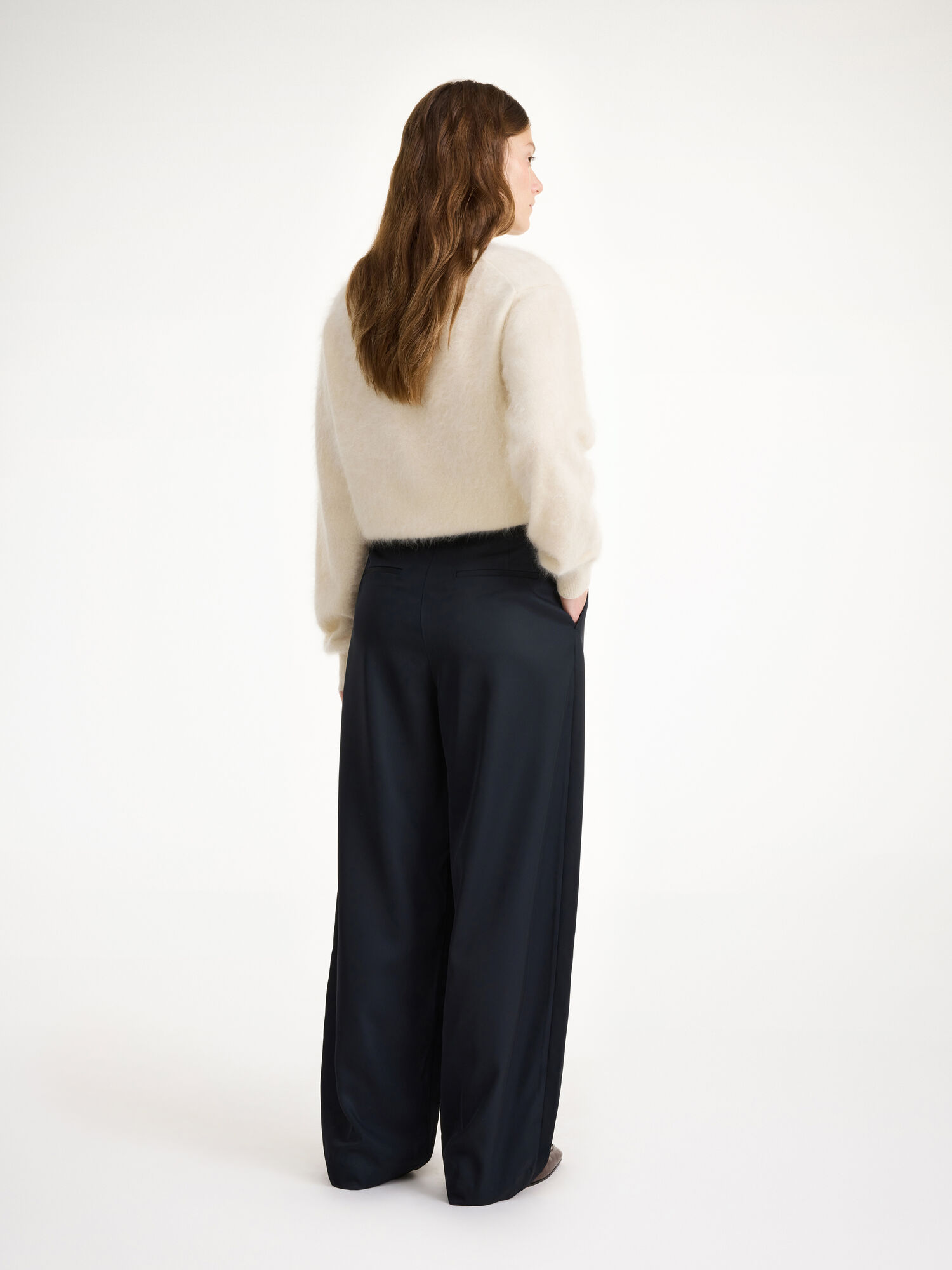 By Malene Birger Piscali Mid-waist Bukser Svarte | NO_BB14193