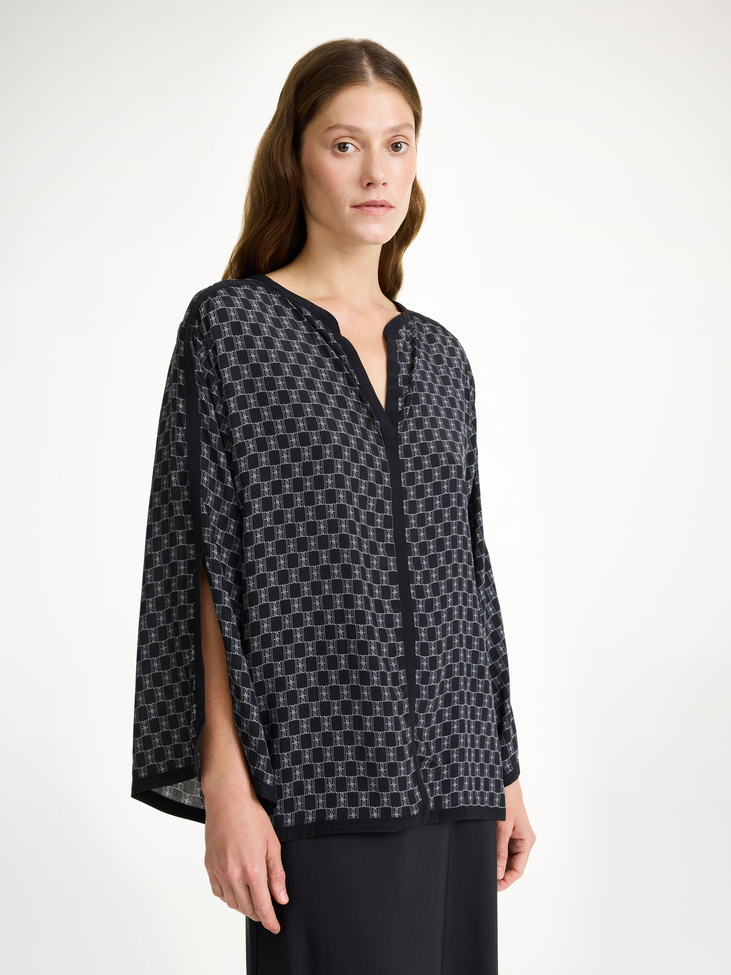 By Malene Birger Plazzo Blouse Skjorte Mono lined 050 | NO_BB78940