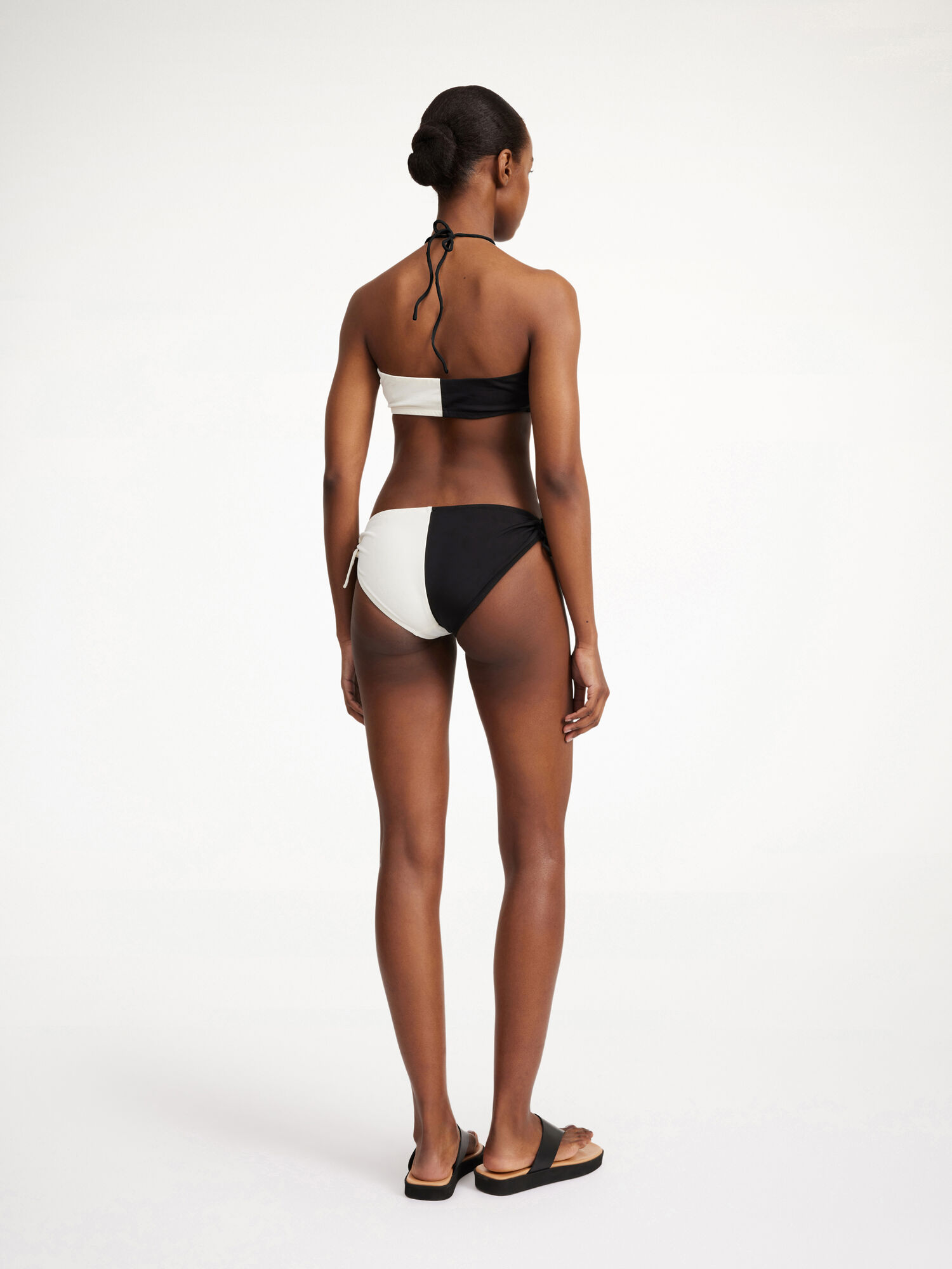 By Malene Birger Seabay Low Bikini Bottoms Badetøy Stripete Svarte Hvite | NO_BB12617