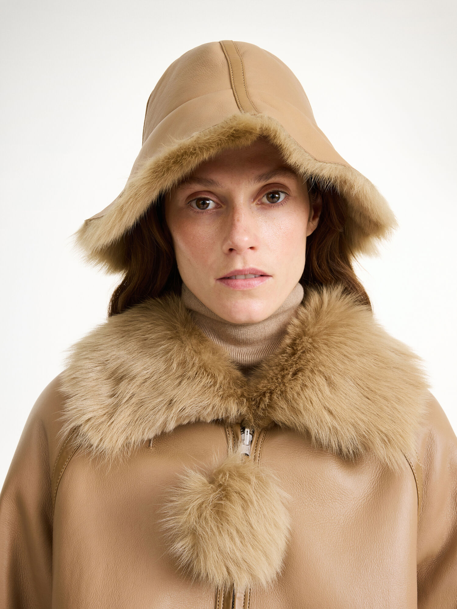 By Malene Birger Sheelan Shearling Hat Annet Tilbehør Tannin | NO_BB64827