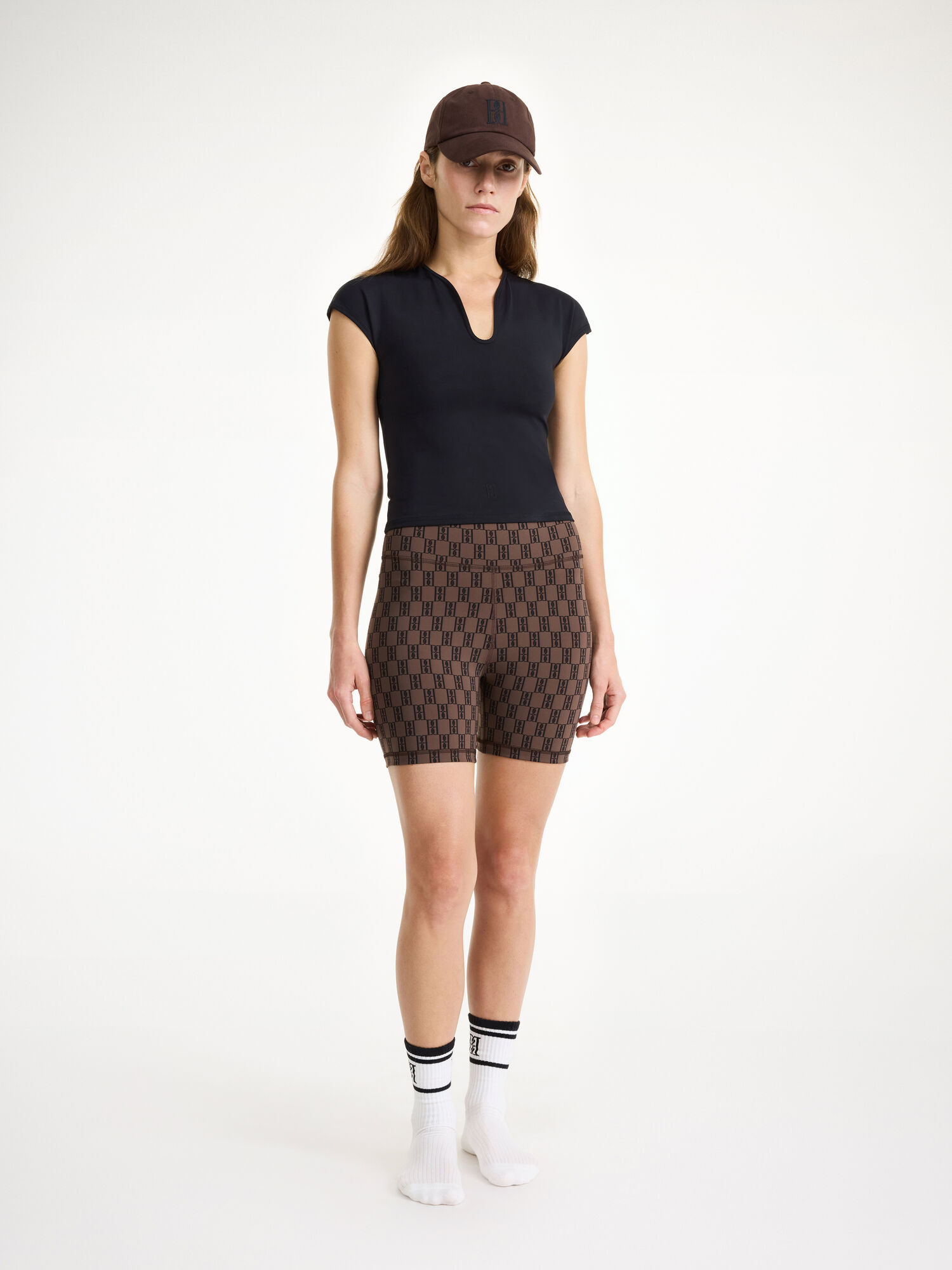 By Malene Birger Siola Atheletic Shorts Mørke | NO_BB25054