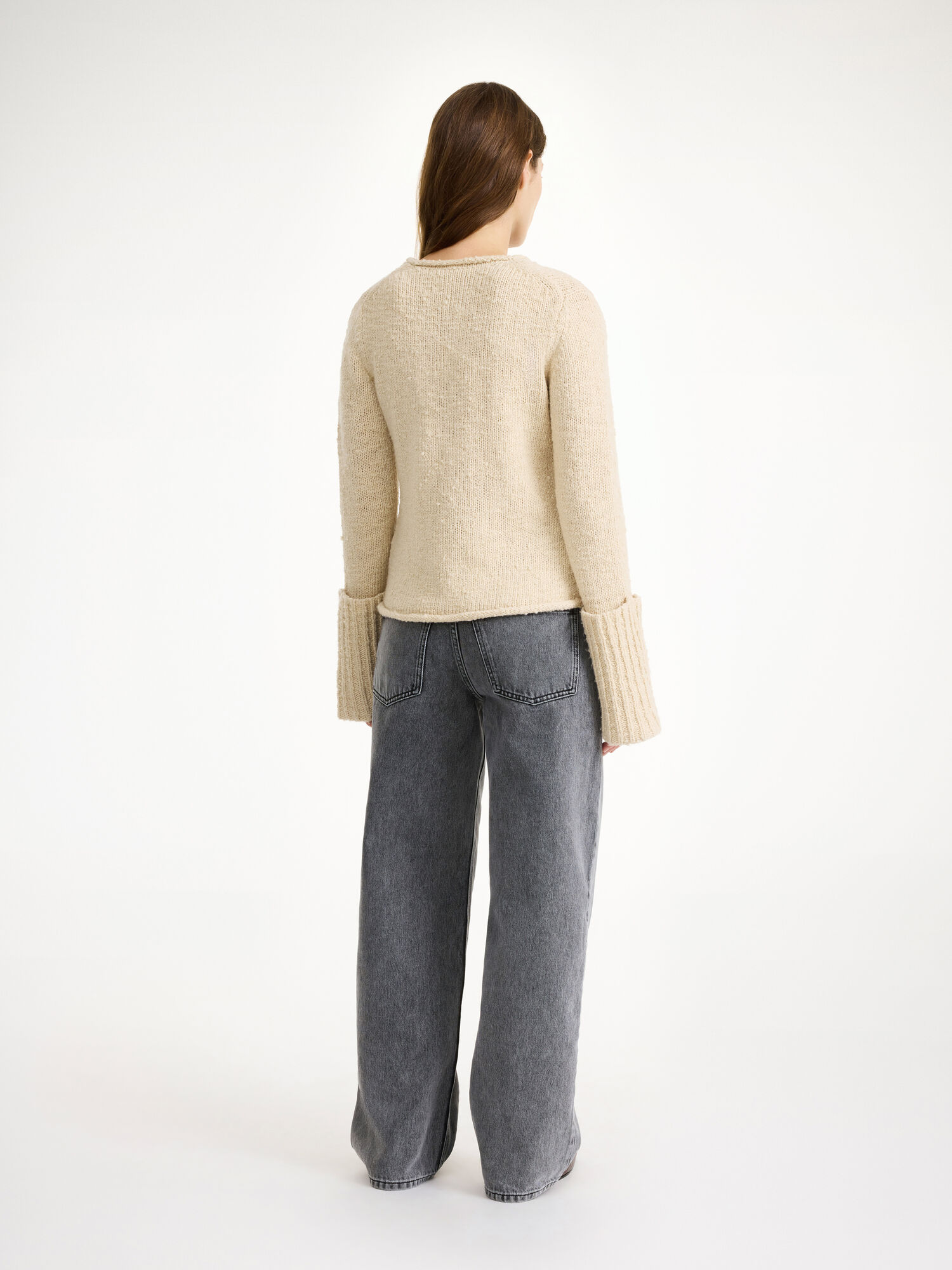 By Malene Birger Sorena Sweater Strikkevarer Oyster Gray | NO_BB99170