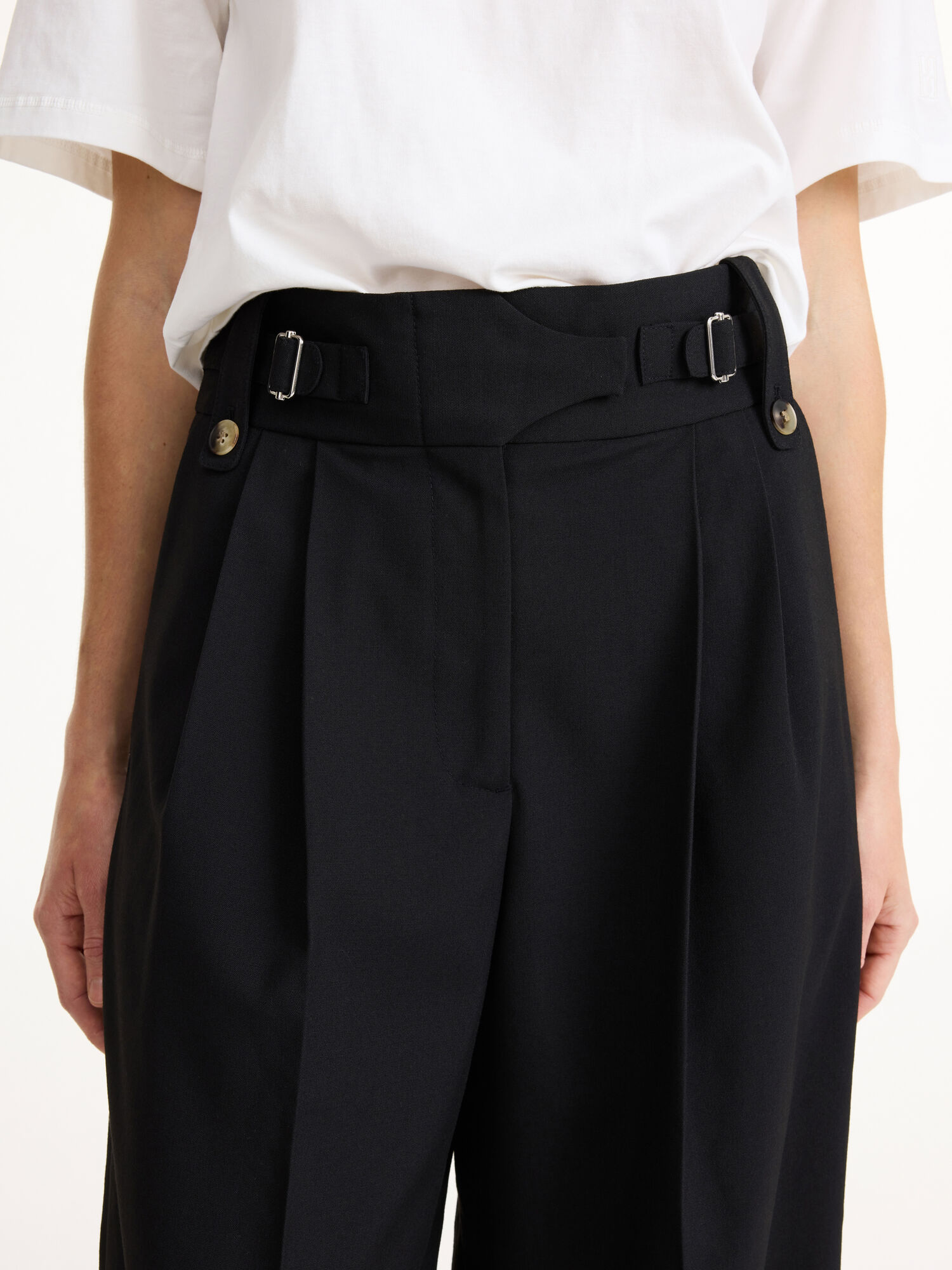 By Malene Birger Taal High-waisted Bukser Svarte | NO_BB89977