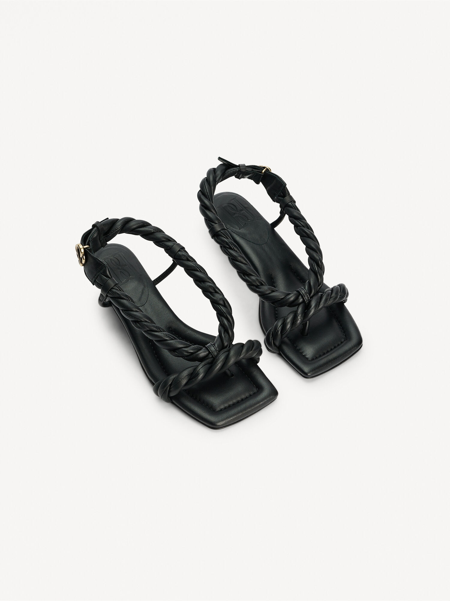 By Malene Birger Temona Leather Sandals Sko Svarte | NO_BB59575