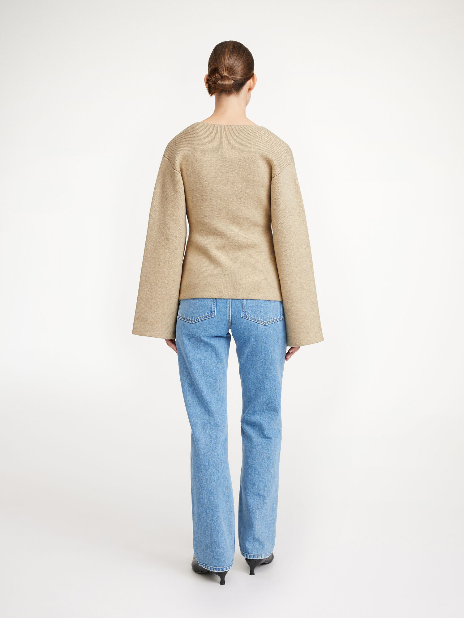 By Malene Birger Tinley Wool Cardigan Strikkevarer Beige | NO_BB15037