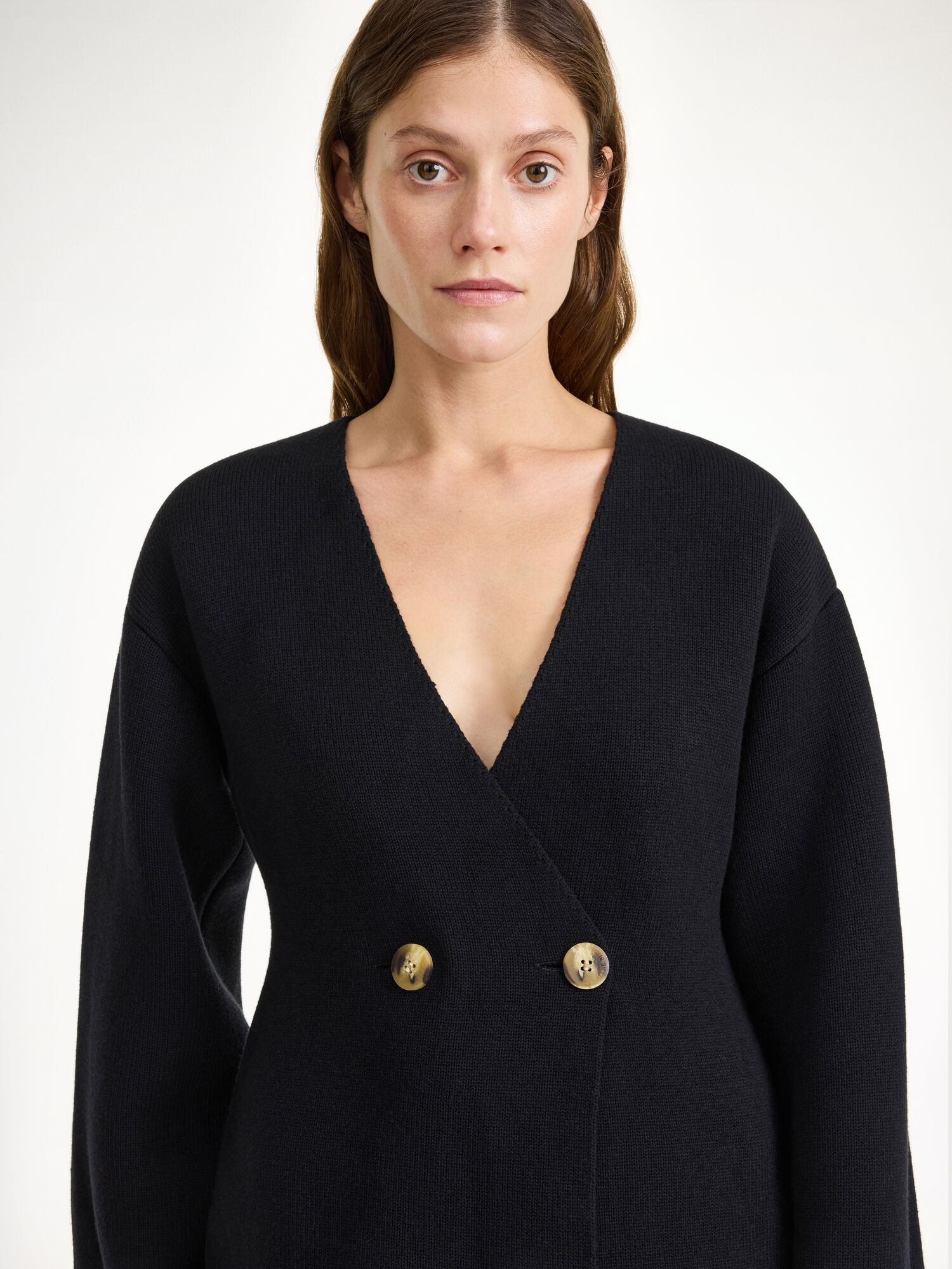 By Malene Birger Tinley Wool-blend Cardigan Strikkevarer Svarte | NO_BB68932