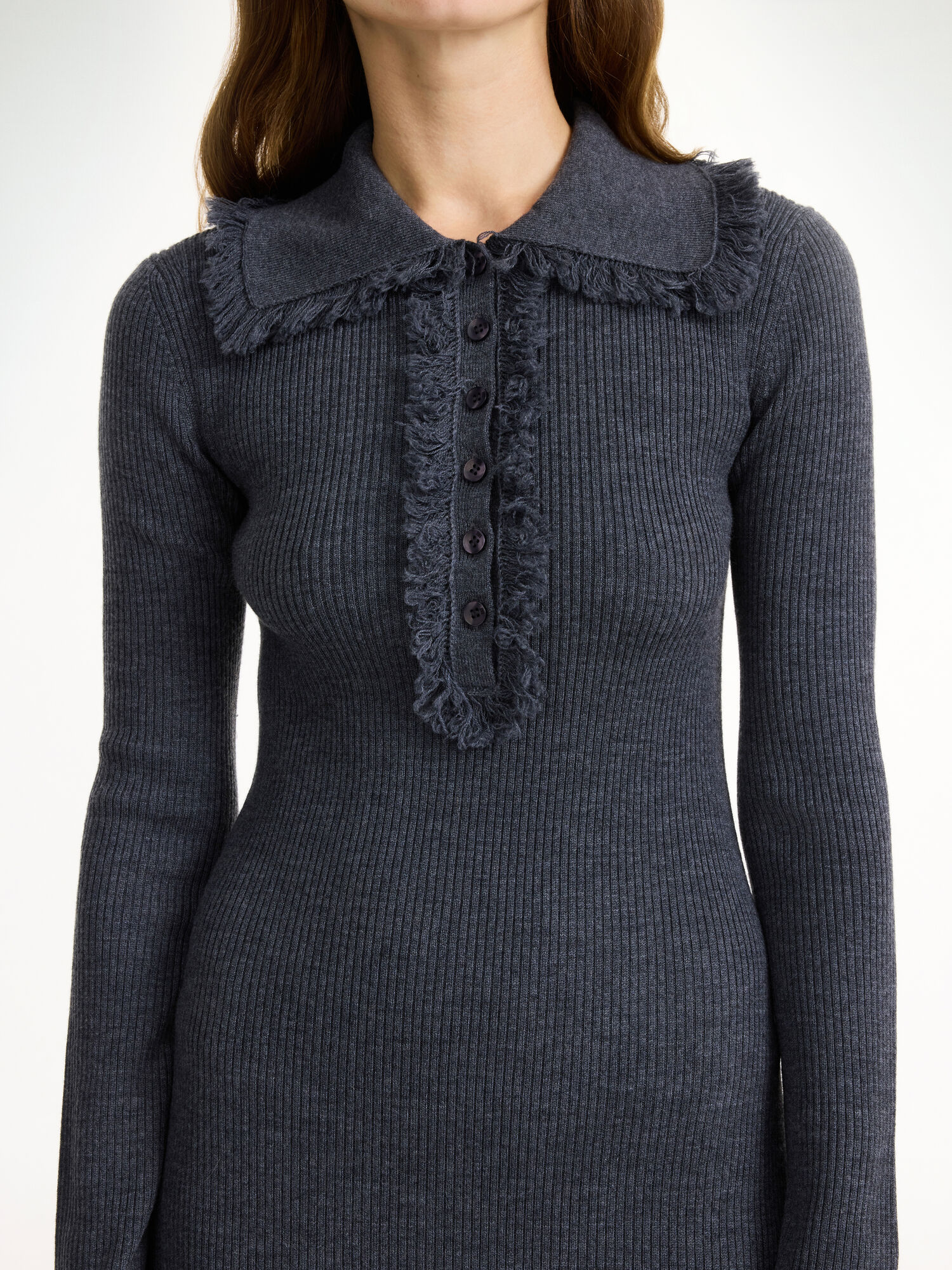 By Malene Birger Tonai Merino Wool Kjole Grå | NO_BB20925